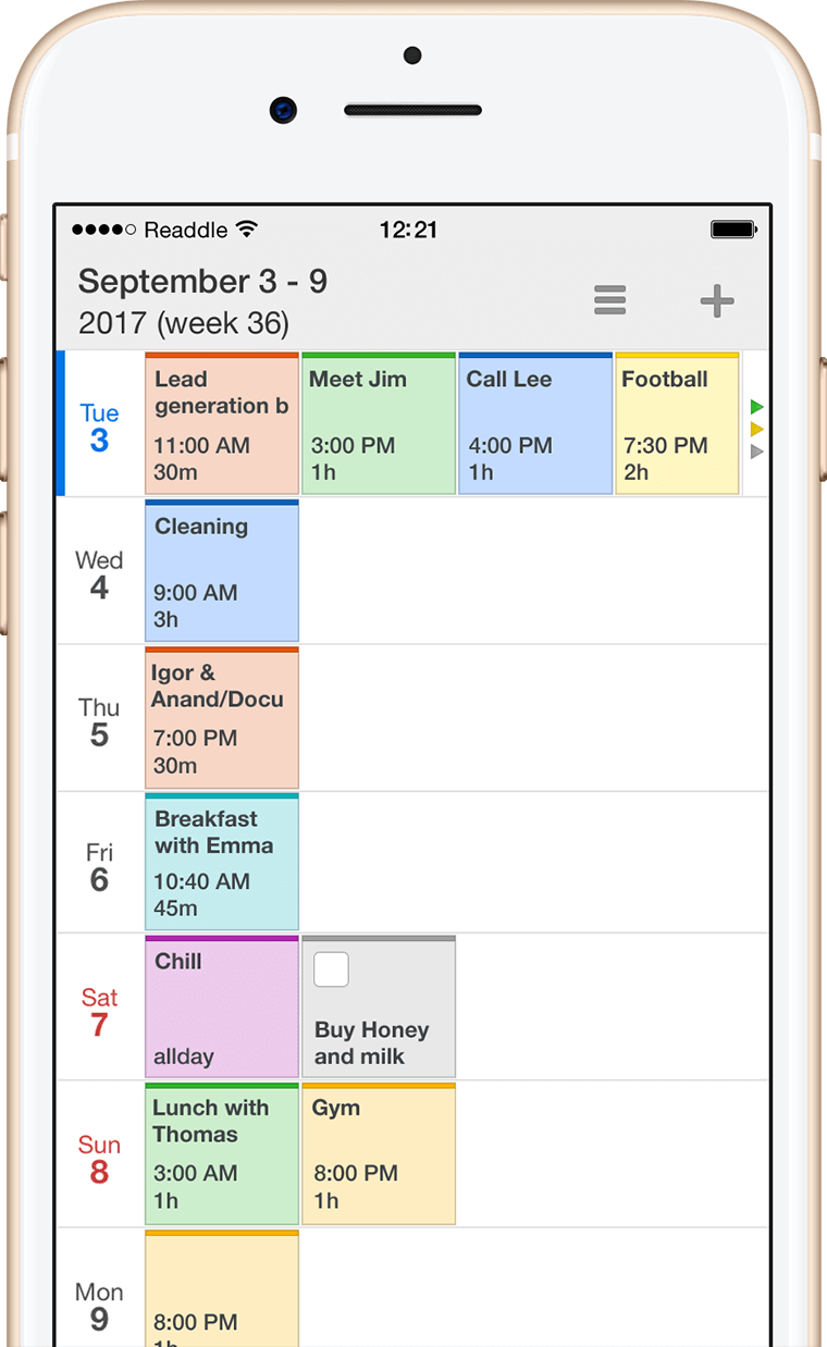 Calendar and reminder app for iPhone and iPad Calendars 5